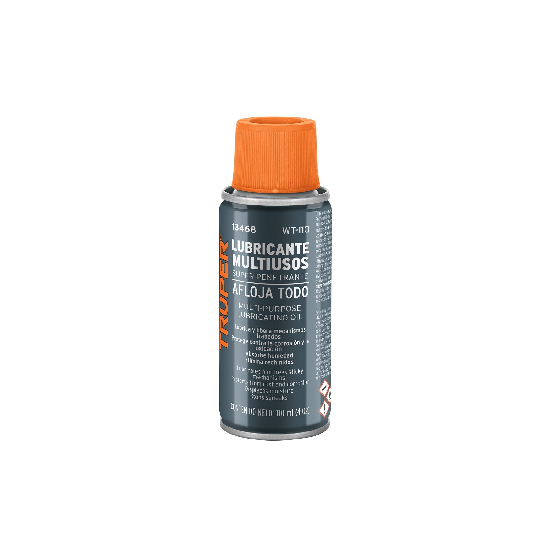 Lubricante multiusos en aerosol, 110ml (4oz), TRUPER