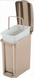 BASURERO PEDAL 10LTS DELGADO BEIGE