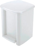 BASURERO PEDAL 8LTS BLANCO