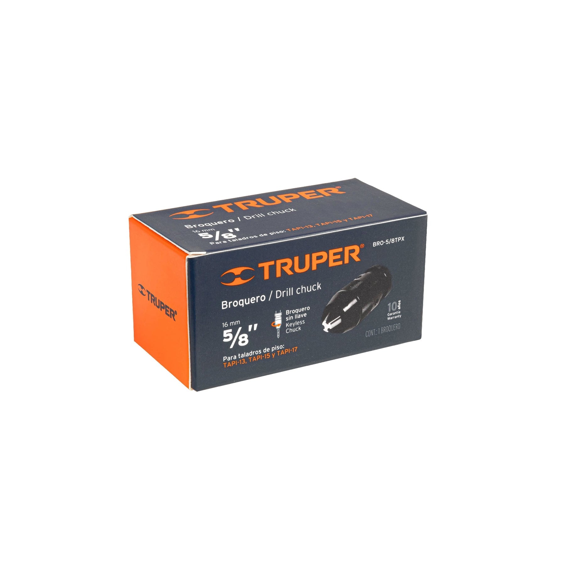 Broquero 5/8" sin llave para TAPI-13, 15 y 17,TRUPER