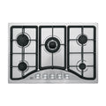 Parrilla gas empotrable 75cm, 5 quem, acero inox, RIVIERA
