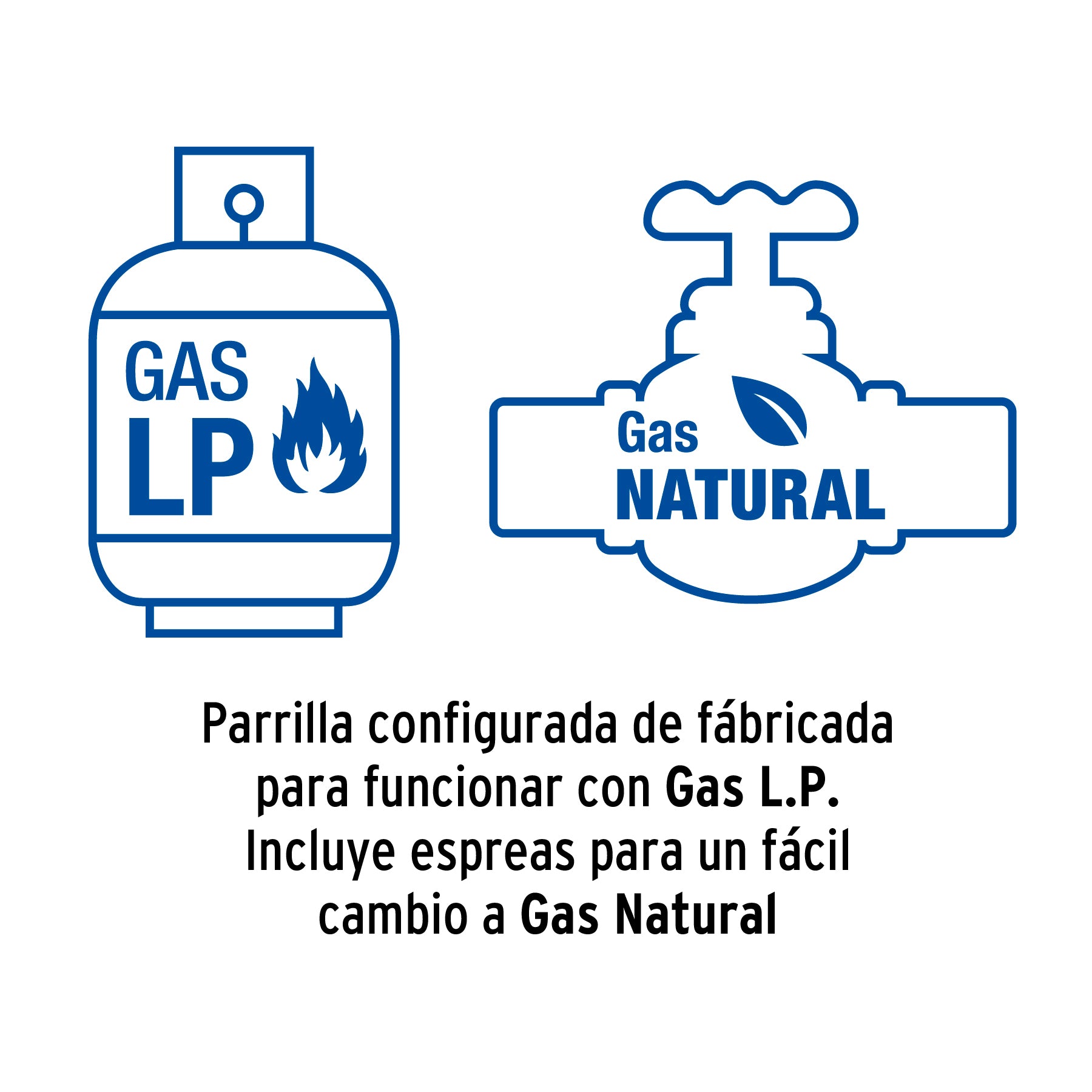 Parrilla gas empotrable 75cm, 5 quem, acero inox, RIVIERA