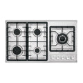 Parrilla gas empotrable 90cm, 5 quem, lateral, inox, RIVIERA