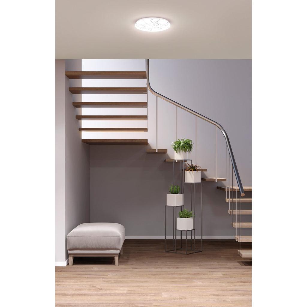 Luminario LED plafón decorativo 15W 6500K, cuadros, BASIC