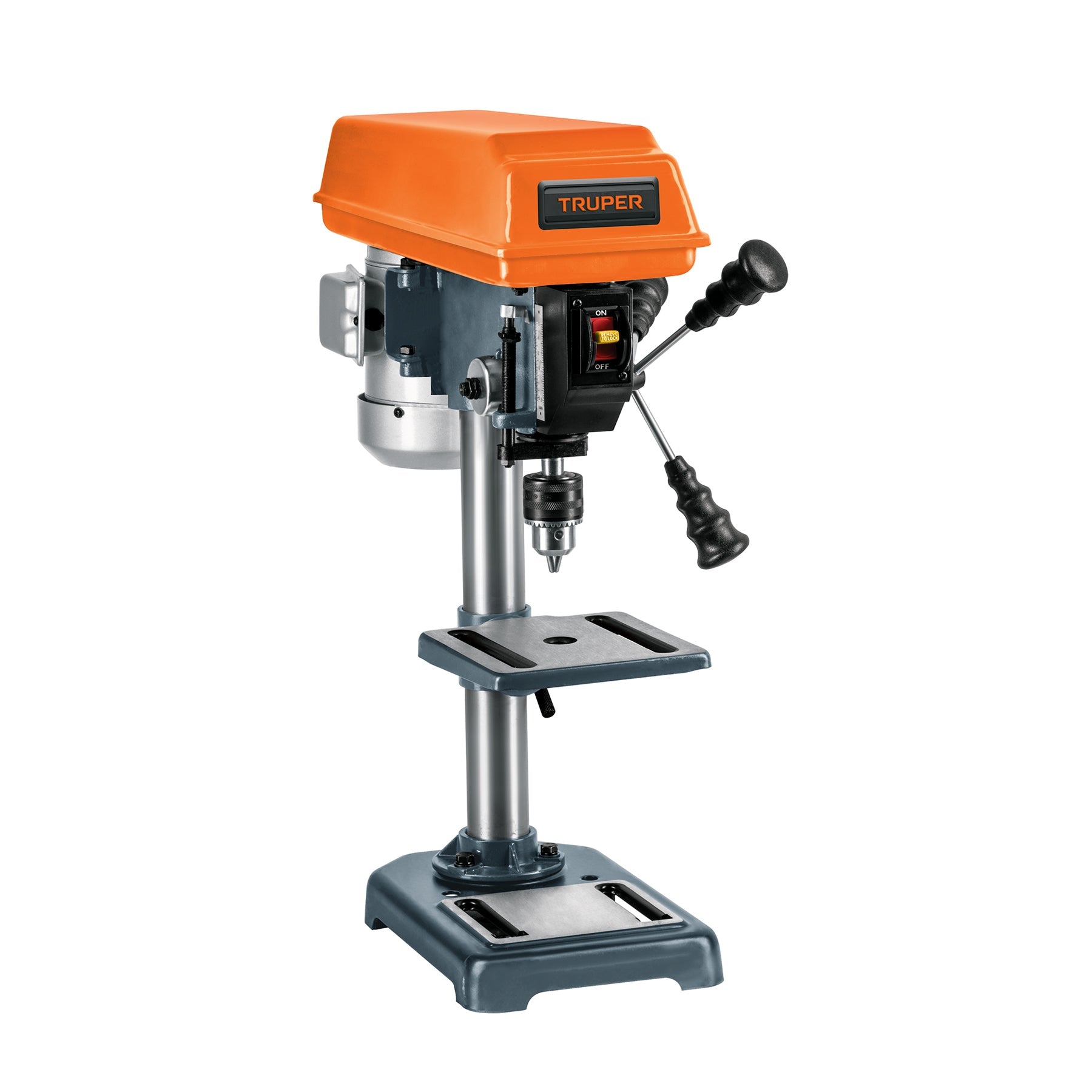 Taladro de piso 8", 1/3 HP (250 W), broquero 1/2", Truper